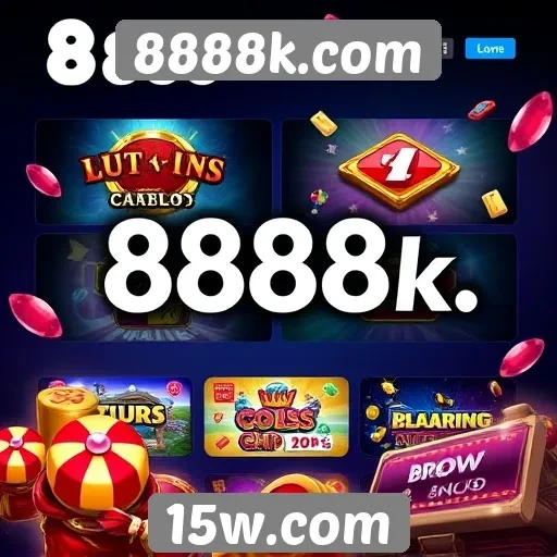 Opções de jogos disponíveis em 8888k.com